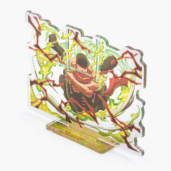[One Piece] Foil Stamped Three Sword Styled Acrylic Stand - Zoro - Otaku Collectives