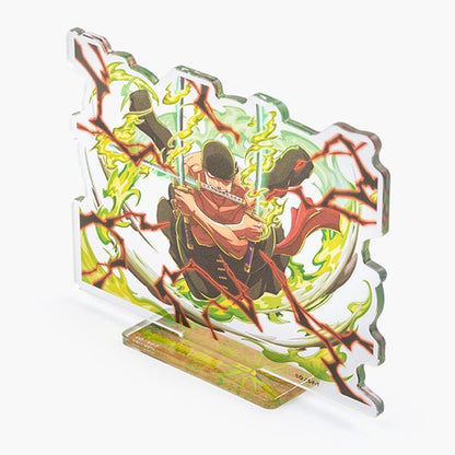 [One Piece] Foil Stamped Three Sword Styled Acrylic Stand - Zoro - Otaku Collectives