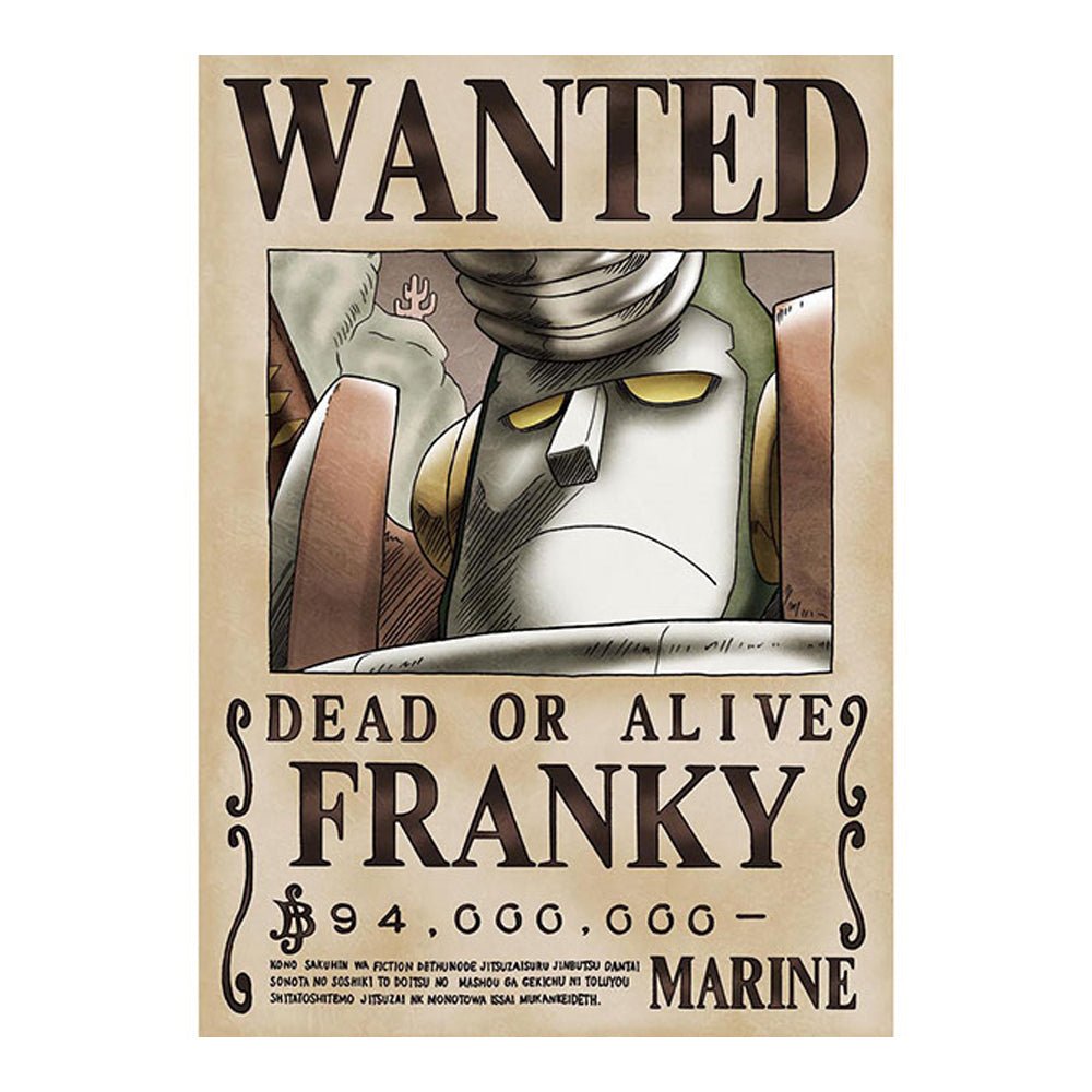 [One Piece] Franky 94M Official Japan Mugiwara Wanted Poster 42x30cm [Vol 2] - Otaku Collectives