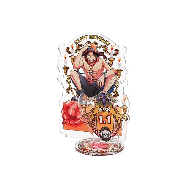 [One Piece] Happy Birthday acrylic accessory stand [1.1 Ace] - Otaku Collectives