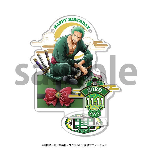 [One Piece] Happy Birthday acrylic accessory stand [11.11 Zoro] - Otaku Collectives