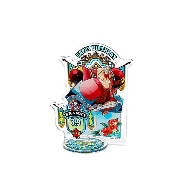 [One Piece] Happy Birthday acrylic accessory stand [3.9 Franky] - Otaku Collectives