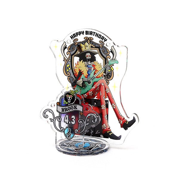 [One Piece] Happy Birthday acrylic accessory stand [4.3 Brook] - Otaku Collectives