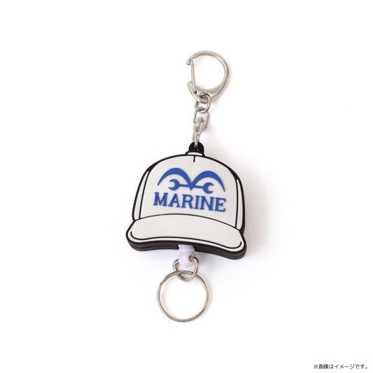One Piece Hat - Shaped Rubber Keychain - Marine - Otaku Collectives