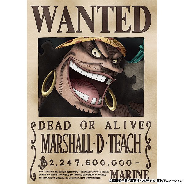 [One Piece] Marshall D. Teach 2.2 B Official Japan Mugiwara Wanted Poster 42x30cm - Otaku Collectives