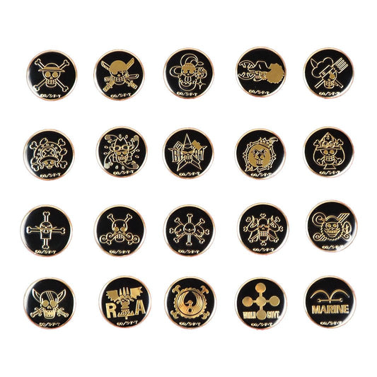 [One Piece] Metal Emblem Badge Collection ~Straw Hat Pirates and Four Emperors~ - Otaku Collectives