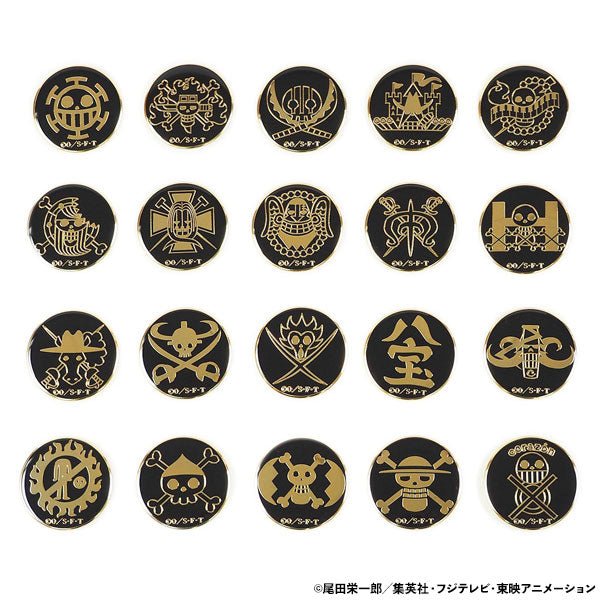 [One Piece] Metal emblem badge collection ~The worst generation and the pirates under the Straw Hat Pirates and others - Otaku Collectives