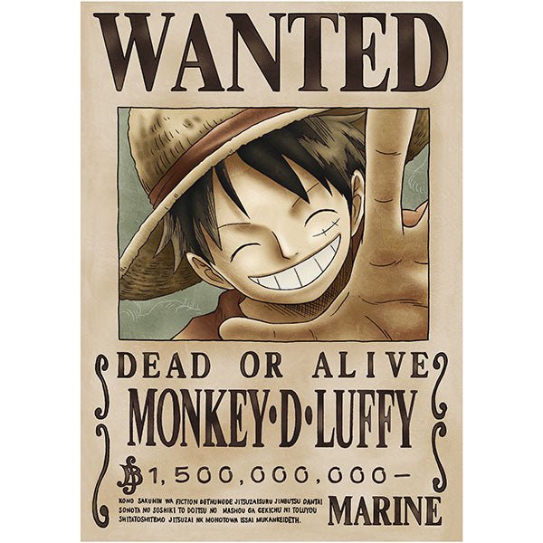 [One Piece] Monkey D. Luffy 1.5 B Official Japan Mugiwara Wanted Poster 42x30cm[Vol 3] - Otaku Collectives