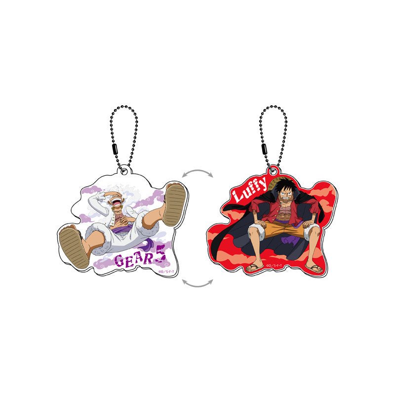 [One Piece] Monkey D. Luffy Gear 5 Lenticular Changing Keychain Ver. A - Otaku Collectives