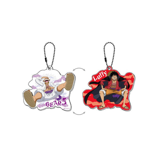 [One Piece] Monkey D. Luffy Gear 5 Lenticular Changing Keychain Ver. A - Otaku Collectives