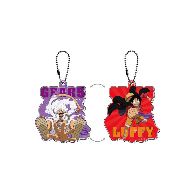 [One Piece] Monkey D. Luffy Gear 5 Lenticular Changing Keychain Ver.B - Otaku Collectives