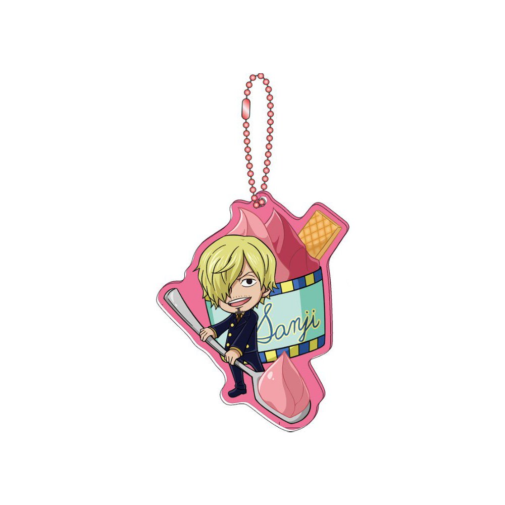 [One Piece] Mugiwara Store Limited Ice Cream Acrylic Keychain - Sanji Loveberry Gelato - Otaku Collectives