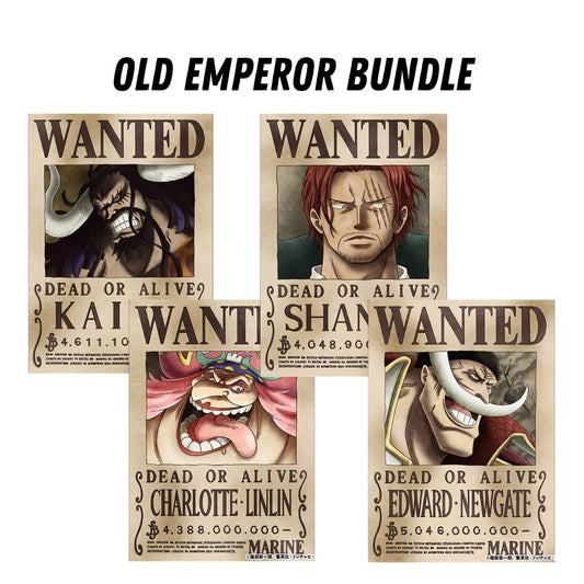 [One Piece] Official Japan Mugiwara Store Navy Wanted Poster - Old Emperors - Otaku Collectives