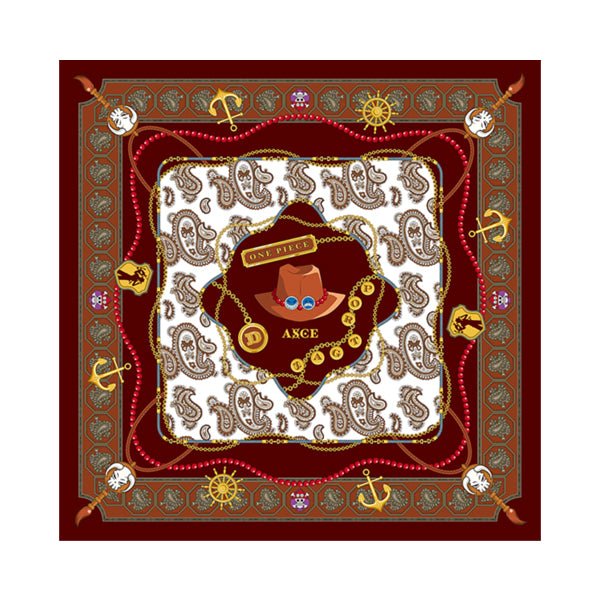 [One Piece] Official Mugiwara Store Scarf - Portgas D. Ace - Otaku Collectives