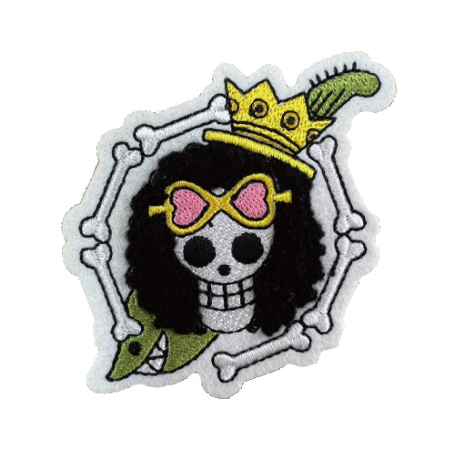 [One Piece] Official Toei Sagara Embroidery Sticker - Brook - Otaku Collectives