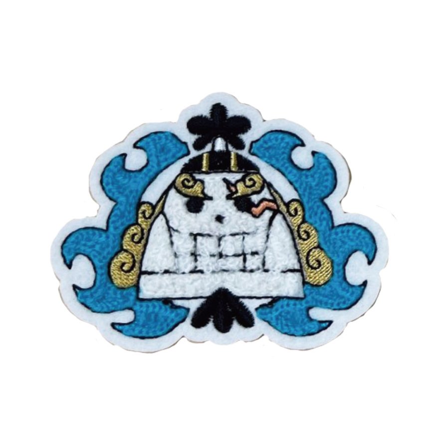 [One Piece] Official Toei Sagara Embroidery Sticker - Jinbe - Otaku Collectives