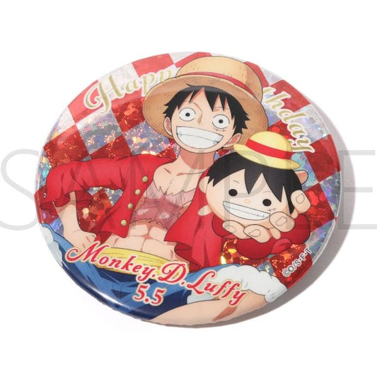 [One Piece] One Piece Birthday Hologram Can Badge - Monkey D. Luffy - Otaku Collectives