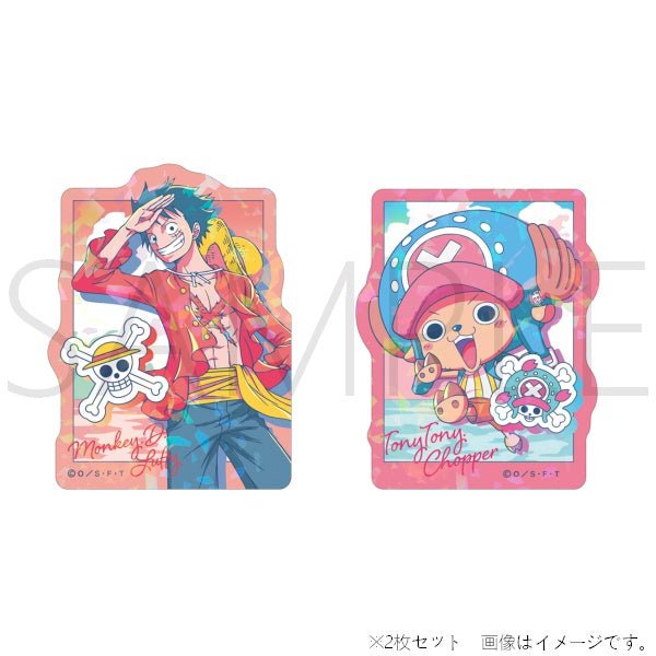 [One Piece] Retro Pop Color Hologram Sticker Set - Luffy & Chopper - Otaku Collectives