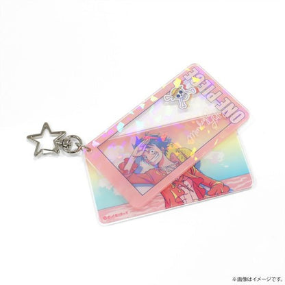 [One Piece] Retro Pop Color Holographic Acrylic Keychain Luffy - Otaku Collectives
