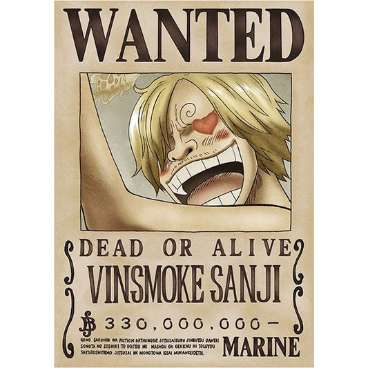 [One Piece] Sanji 330M Official Japan Mugiwara Wanted Poster 42x30cm [Vol 3] - Otaku Collectives