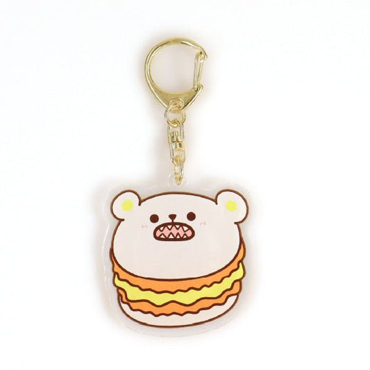 [One Piece] Sanji no Oyatsu Macaron Acrylic Keychain - Orange Bepo - Otaku Collectives