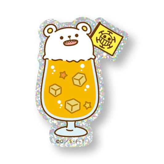 [One Piece] "SANJI no OYATSU" Pure Cafe Glitter Sticker- Bepo Orange Cream Soda A - Otaku Collectives