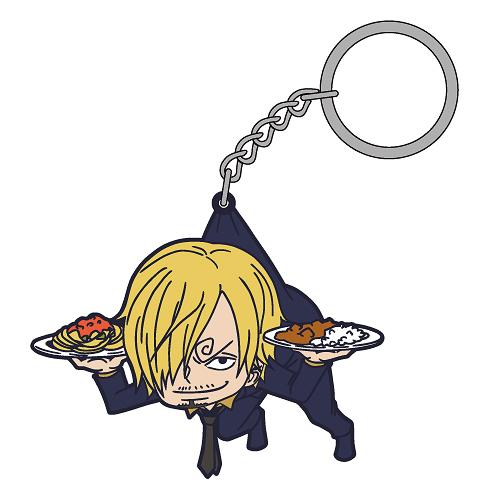 [One Piece] Sanji Tsumamare Rubber Stamp Key Ring - Otaku Collectives