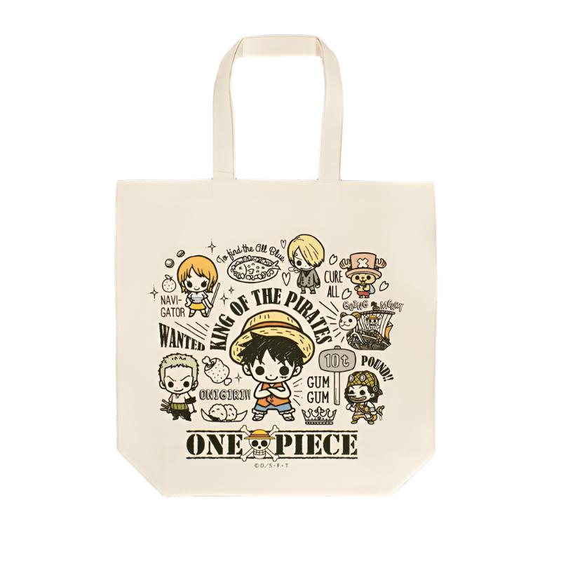 [One Piece] Tote Bag One Piece Straw Hat Crew B - SIDE LABEL - Otaku Collectives