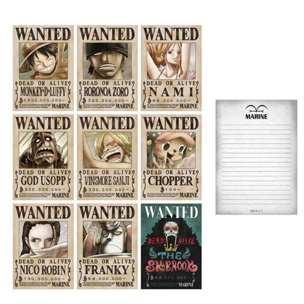 [One Piece] Wanted Memo Pad Straw Hat Pirates - Otaku Collectives