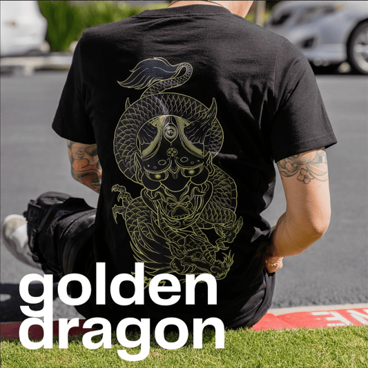[Otaku Collectives] Golden Dragon Tee - Otaku Collectives