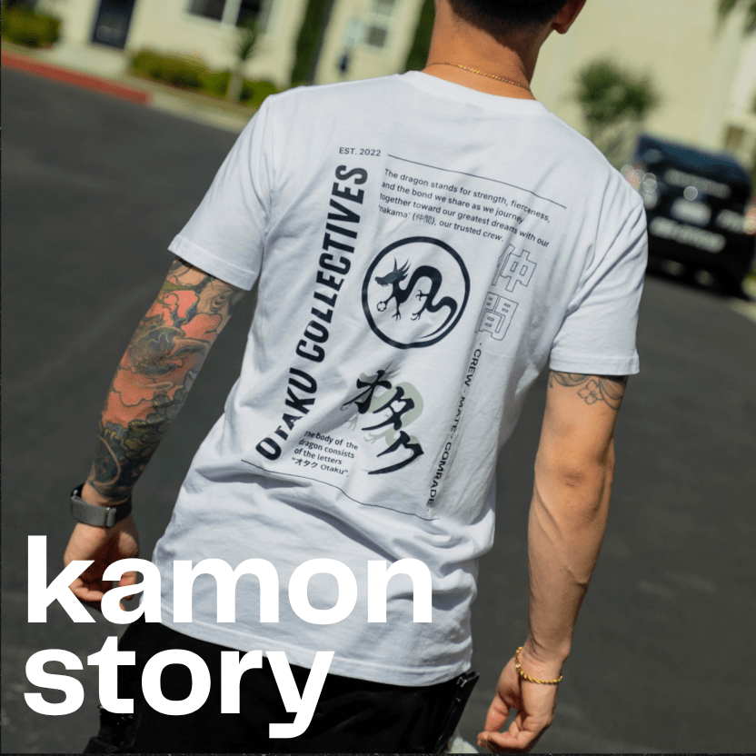 [Otaku Collectives] Kamon Story White T-Shirt - Otaku Collectives