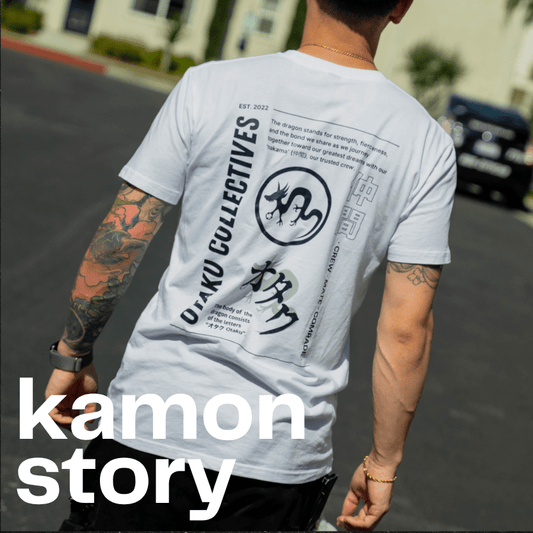[Otaku Collectives] Kamon Story White T-Shirt - Otaku Collectives