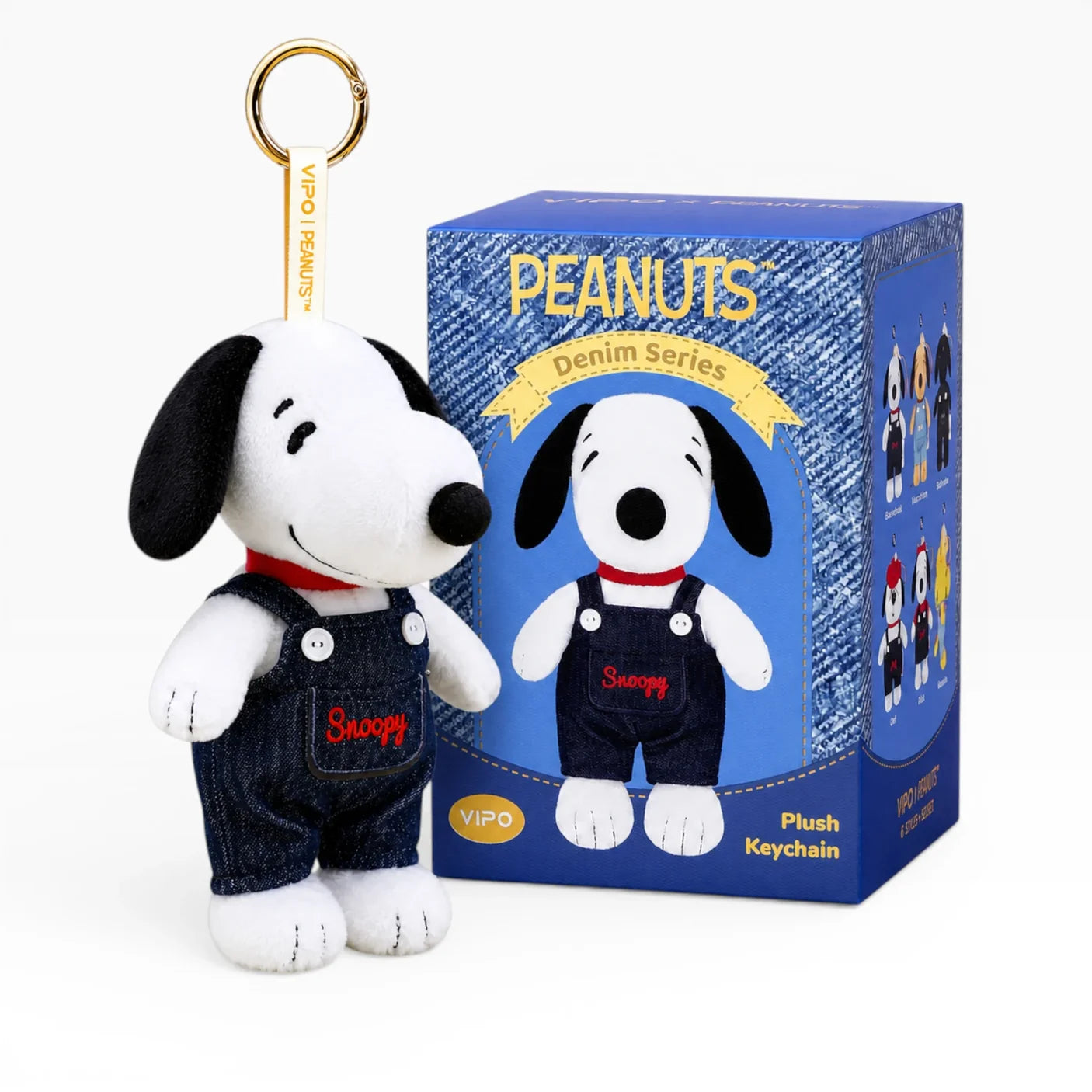 VIPO Peanuts Denim Series Plush Keychain Blind Box