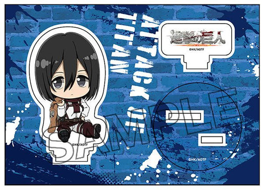 Penguin Parade Attack on Titan Petanko Acrylic Figure Vol.2 Mikasa Ackerman - Otaku Collectives