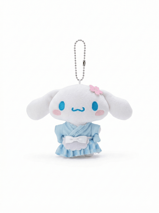 Plush Keychain Sakura Maid Tea House Cinnamoroll Sanrio - Otaku Collectives
