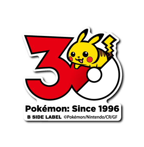 [Pokemon] B-Side Label Sticker- Pokemon 30th Anniversary Sticker - Otaku Collectives