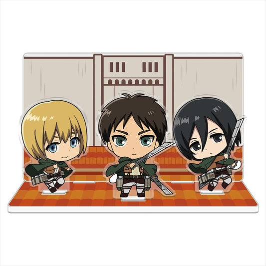 [Attack on Titan] Acrylic Diorama - Eren, Mikasa, Armin
