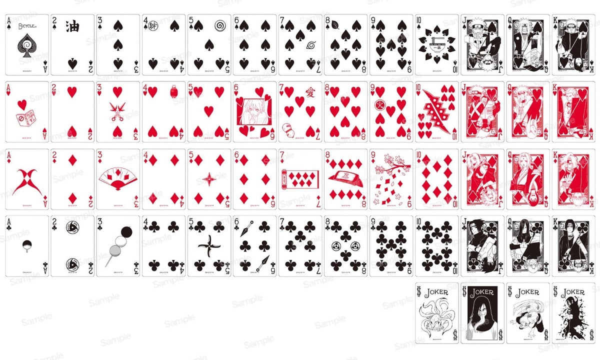 Naruto Shippuden Bicycle Cards V2