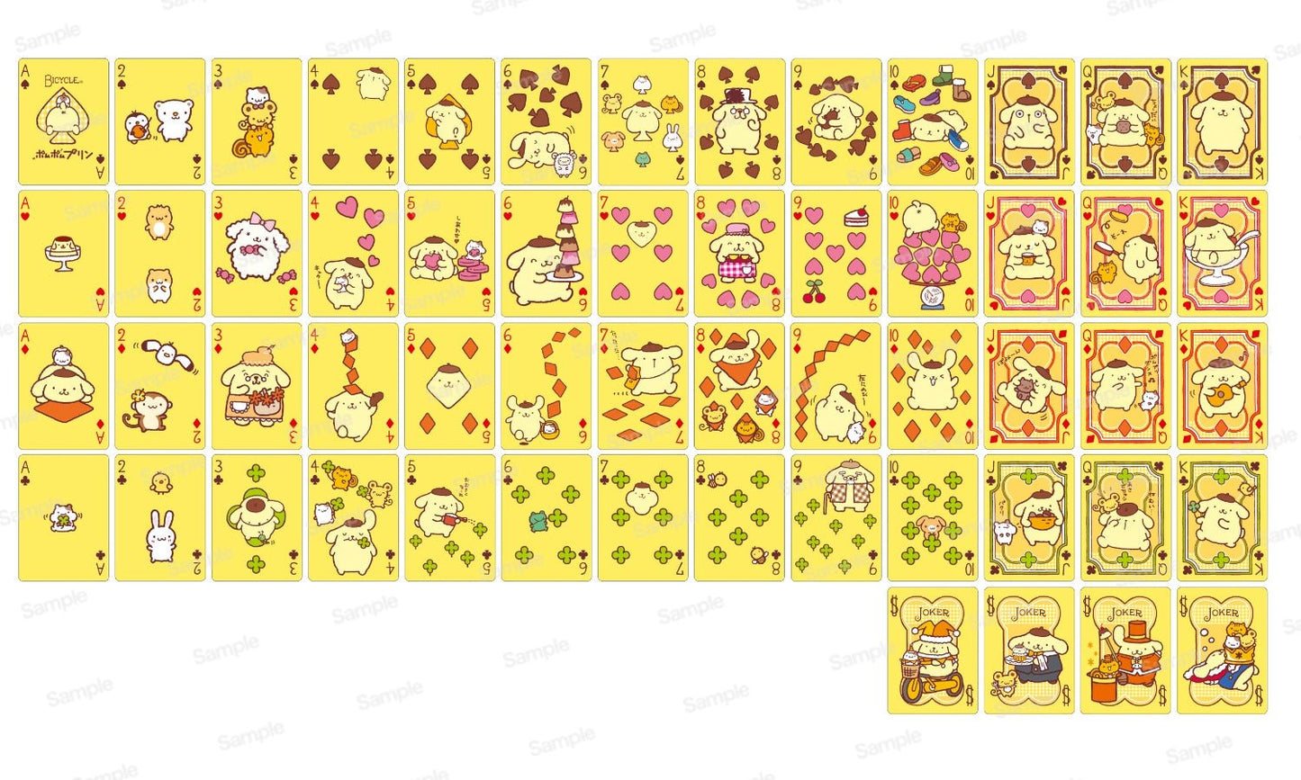 [Sanrio] Bicycle x Sanrio Playing Cards- Pompompurin - Otaku Collectives