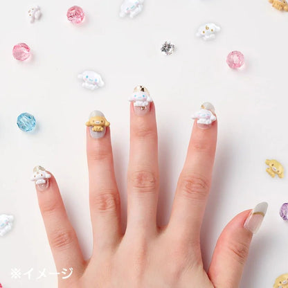 Sanrio Cinnamoroll 3D Nail Parts Set – Character Nail Art Decorations with Adhesive Stickers - Otaku Collectives