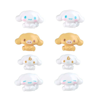 Sanrio Cinnamoroll 3D Nail Parts Set – Character Nail Art Decorations with Adhesive Stickers - Otaku Collectives