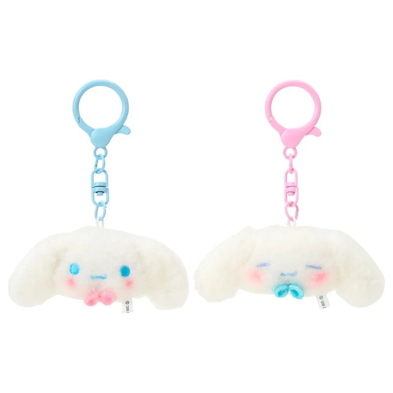 Sanrio Cinnamoroll Mini Mascot Keychain Set – 2pc Plush Key Holder (Matching Niko Niko) - Otaku Collectives