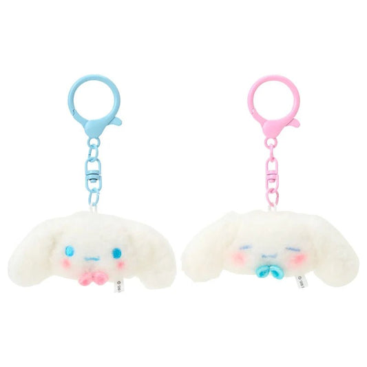 Sanrio Cinnamoroll Mini Mascot Keychain Set – 2pc Plush Key Holder (Matching Niko Niko) - Otaku Collectives