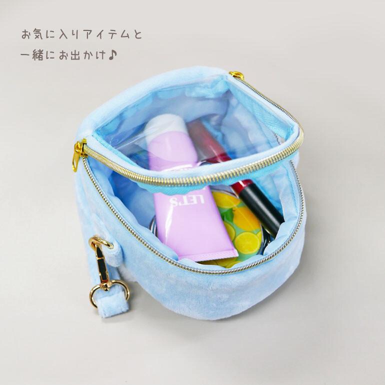 Sanrio Cinnamoroll Plush Mini Pouch Bag – Clear Display Mini Pochette with Strap - Otaku Collectives