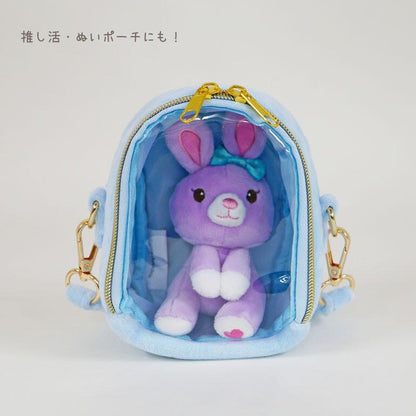 Sanrio Cinnamoroll Plush Mini Pouch Bag – Clear Display Mini Pochette with Strap - Otaku Collectives