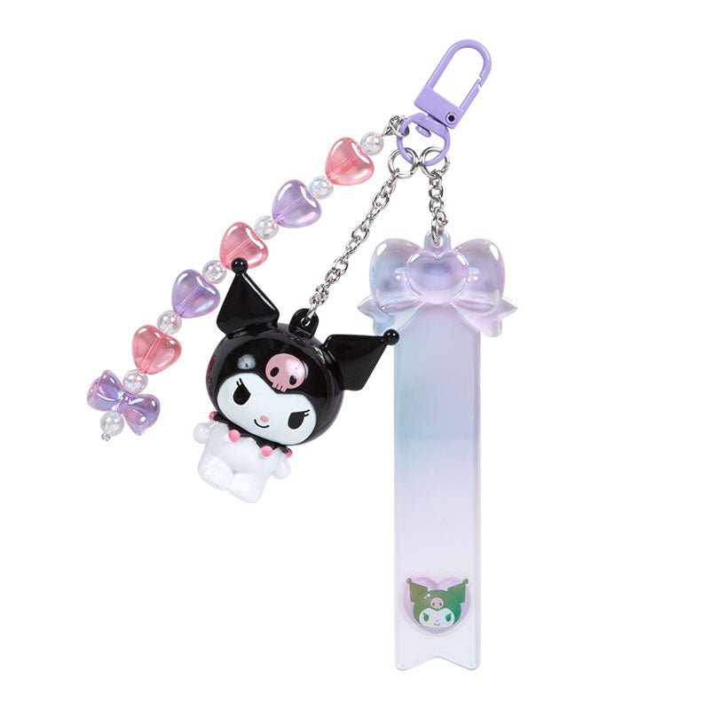 [Sanrio] Custom keychain layered charms (clear and plump 3D) - Kuromi - Otaku Collectives