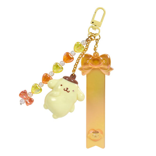 [Sanrio] Custom keychain layered charms (clear and plump 3D) - Pompom Purin - Otaku Collectives