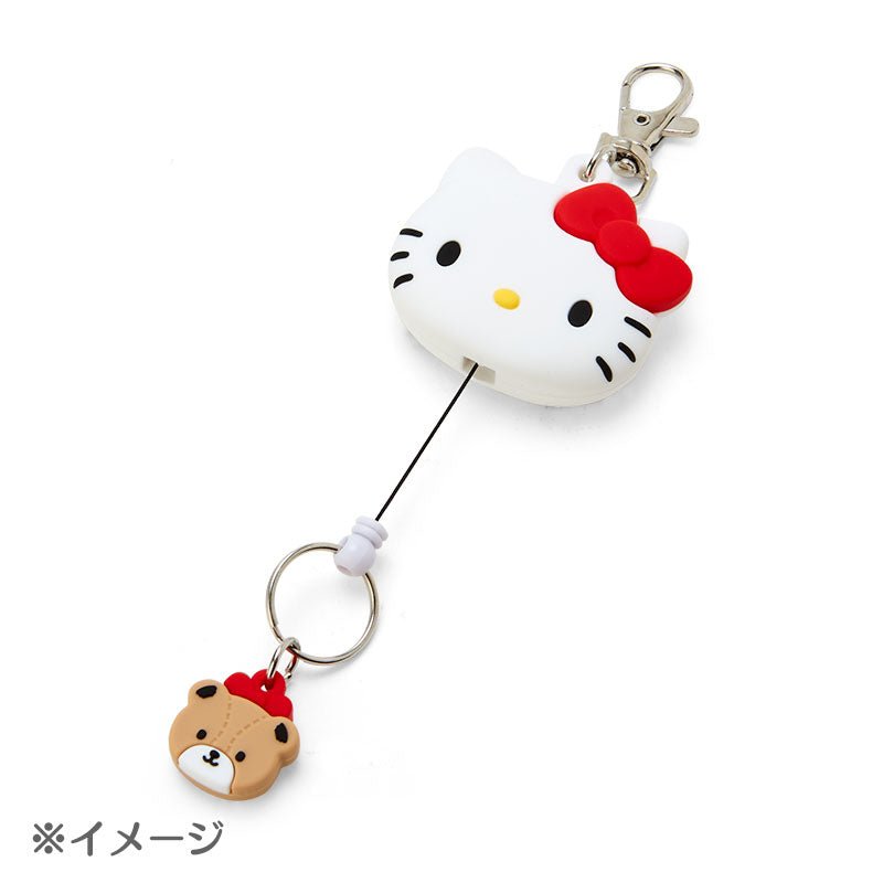 [Sanrio] Face - shaped badge reel keychain - Badz - Maru - Otaku Collectives