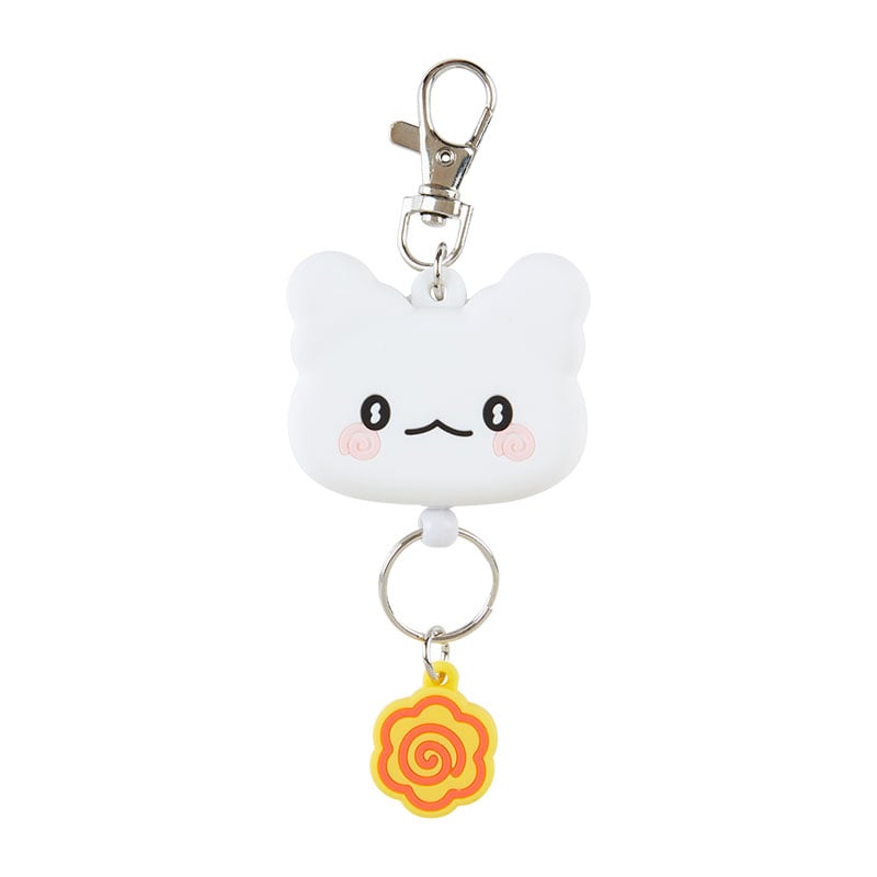 [Sanrio] Face shaped badge reel keychain - Hanamaru Ghost - Otaku Collectives