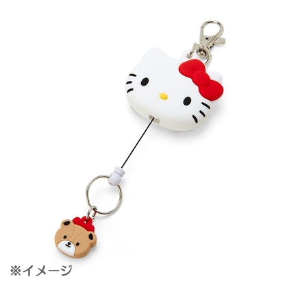 [Sanrio] Face - shaped badge reel keychain - Hangydon - Otaku Collectives